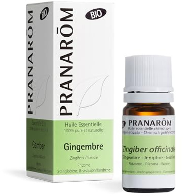 PRANARÔM - Gingembre BIO - Huile Essentielle Chémotypée - Tonique Digestive - 100% Pure Et Naturelle - HECT - 5 ml