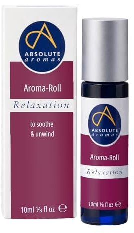 Absolute Aromas Relaxation Aroma-Roll Roller Ball - Contains 100% Pure, Natural Essential Oils - Vetiver, Bergamot and Chamomile - The Natural Option to Unwind and Soothe