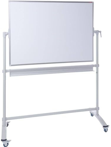 Dahle Basic Mobiles Whiteboard (100 x 150 cm Schreibfläche, magnetisch, mit Ablageschale) weiß-silber