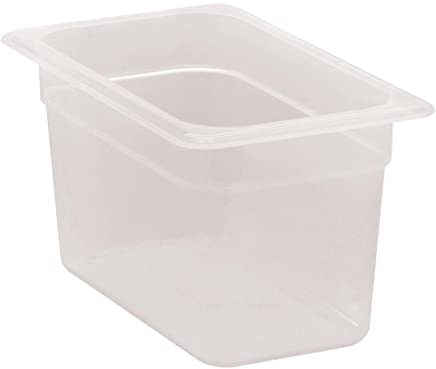 Cambro 46PP190 1/4 Size Polypropylene Food Pans, Translucent (6/Case)