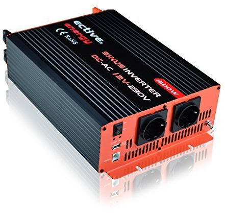 ECTIVE Reiner Sinus-Wechselrichter 24V auf 230V 1500W/3000W Spannungswandler (Inverter) by Energy