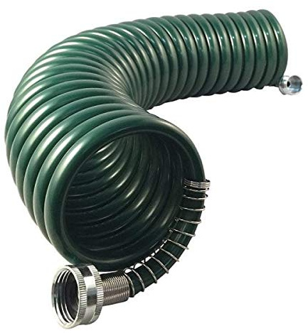 Flexon CH1225CN Coil Garden Hose, Green, 25 ft
