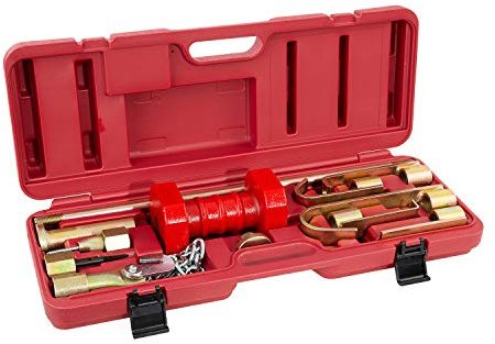OEMTOOLS 25922 Dent Puller Kit, 10-Piece Drop Forged Steel Dent Removal Kit For Cars, Includes 10 lb. Slide Hammer, Hooks, Drivers, Fasteners, And Tools