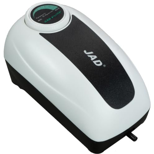 JAD cjy2000 - Aquarium Membranpumpe Sauerstoff Luftpumpe 2 Liter/Minute 2,7W