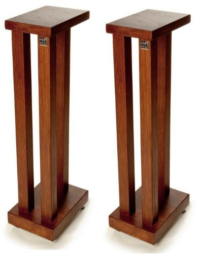 Hi Fi Racks Podium Slimline 600mm Speaker Stands Walnut