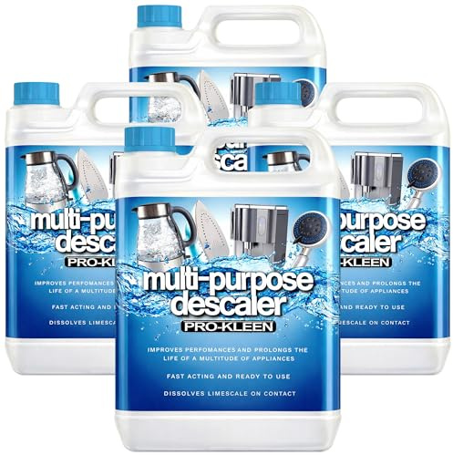 Pro-Kleen Multi-Purpose Descaler 20L - Fast-Acting, Concentrate, Dissolves Limescale, Optimises Performance, Prolongs Life of Coffee Machines, Kettles, Irons, Showerheads and More