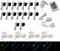 Trango 16er Set RGB Farbwechsel LED Glaskantenbeleuchtung inkl. Fernbedienung TG5022-16 Schrankbeleuchtung I Glasbodenbeleuchtung I Vitrinenbeleuchtung I LED Clips I Möbelbeleuchtung