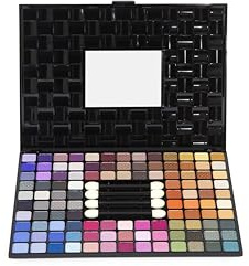 MYA Cosmetics - Maletín de Sombras de Ojos con 110 Tonos | Paleta de Maquillaje Profesional para Crear Looks Modernos y Complejos | Incluye Pinceles para Aplicar