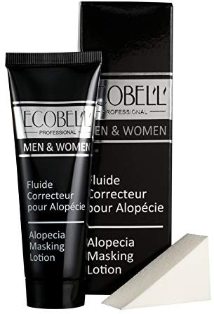 Ecobell Fluide Correcteur Alopécie waterproof 50 ML - Mascara coloré pour cheveux (Châtain Foncé)