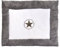 Jollein 017-513-64902 Krabbeldecke, 80 x 100 cm, Circle Star grau coral fleece