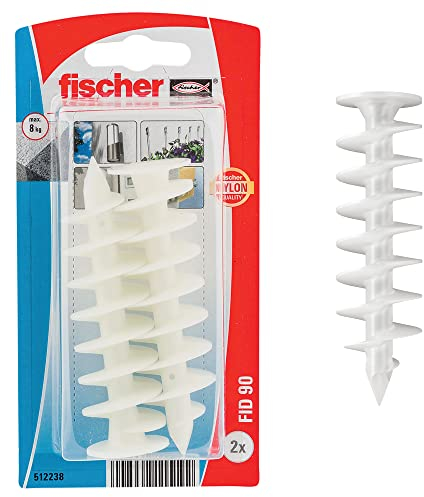 Fischer FID 90 mm, 2 Tasselli per Fissaggio su Cappotto e Pannelli Isolanti, per Spessori min 90 mm, 512238