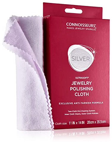 CONNOISSEURS Premium Edition Extra Large Utlrasoft Polishing Cloth with Anti-Tarnish, Value Size, 11X14, not-Applicable, na