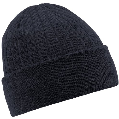 Beechfield Unisex B447. DGP Thinsulate Beanie, Schwarz, One Size