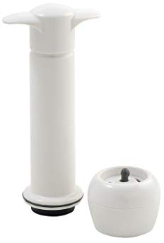 Metaltex Set Bomba DE VACÍO + TAPÓN CONSERVA Vino 'RISERVA', único, Estándar