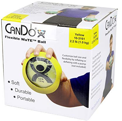CanDo Gewichtsball - Trainingsball, gelb, 1 kg