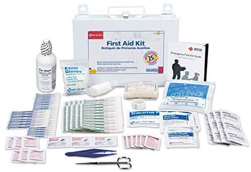 First Aid Only 224-U/FAO OSHA-Compliant 25-Person Emergency First Aid Kit for Office, Home Renovation, Job Sites, and Construction Vehicles, 106 Pieces
