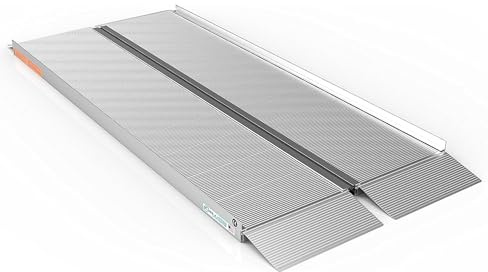 EZ-ACCESS - Portable Wheelchair Ramp - Handicap Ramp for Home, Portable Ramps for Wheelchairs with Ergonomic Handles, Extruded Tread & Self-Adjusting Bottom Transition Plates, 6 x 30 Inches Singlefold