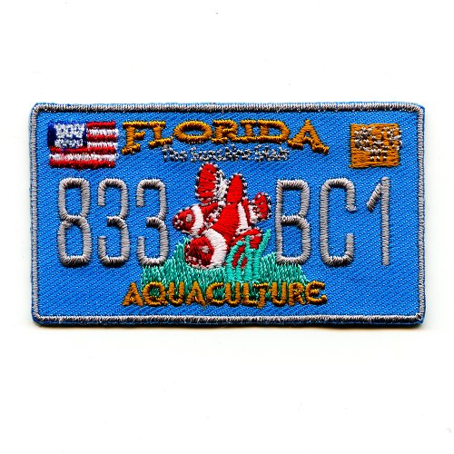 hegibaer Florida Autokennzeichen FL USA US Bundesstaaten Patch Aufnäher Aufbügler 0610