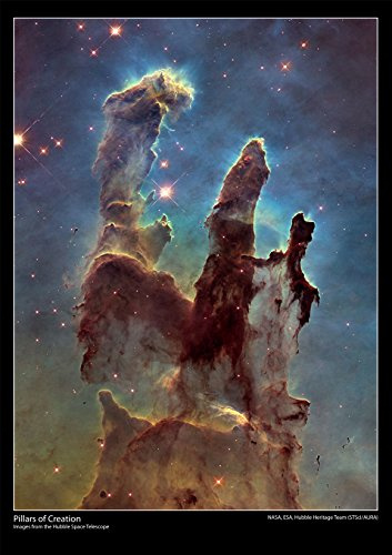 Tiger Moon The Tiger Moon Trading Company Ltd Hubble Space Telescope Poster - Pillars of Creation - Size A2-59 x 42cm (APPROX) [DS88]