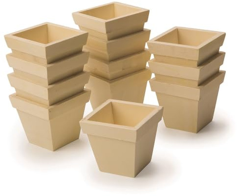 Preassembled Wood Planters (Pack of 12)