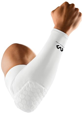 McDavid 6500 Manchette de Compression Hex pour Le Soutien et la Protection du Bras/coude, idéale pour Le Rugby, Le Basket-Ball, Le Volley-Ball, Le Football ou Autres (1 Manchette)