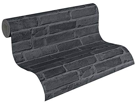 A.S. Création Papier peint intissé Cocktail 2 grisaille noir 10,05 m x 0,53 m 942833