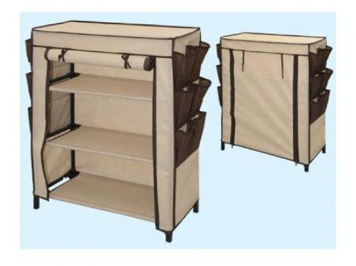 Justmoment - Armario para camping, con estante para zapatos (60 x 30 x 80 cm)