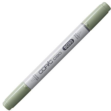 Copic Markers BG93 Ciao with Replaceable Nib, Green Gray