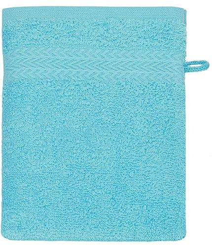 Betz Waschhandschuh Premium 100% Baumwolle Waschlappen 16x21 cm Farbe türkis