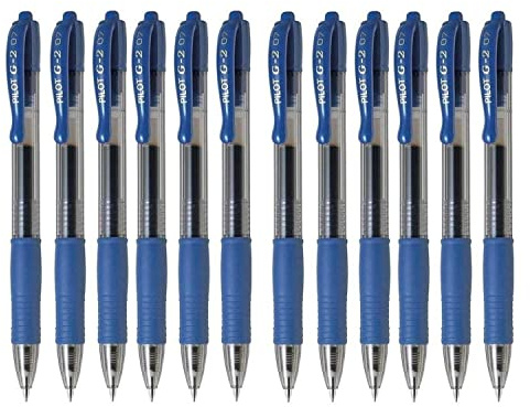 Pilot G207 Retractable Gel Rollerball 0.7 mm Tip (Box of 12) - Blue