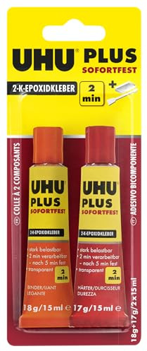 Zweikomponenten-Epoxidharzkleber UHU® plus sofortfest, Inhalt 35g