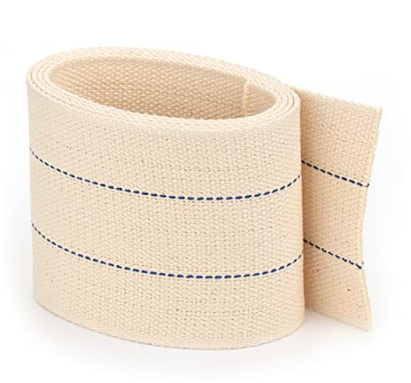 NKlaus 1 Meter 90mm 100% Natürliche Baumwolle Lampendocht flach Litzendocht Laternendocht für Ölbrenner Öllampe mit gereinigtem Petroleum 1310