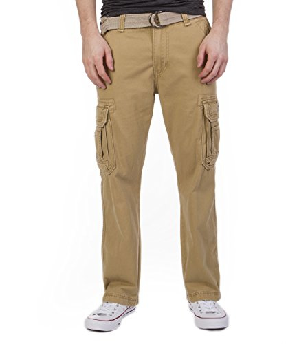 UNIONBAY mens Survivor Iv Relaxed Fit Cargo - Reg and Big Tall Sizes Casual Pants, Rye, 36W x 32L US