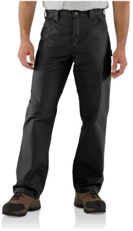 Carhartt Herren Canvas Arbeitslatzhose B151, Schwarz, 36W / 32L