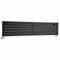 Milano Aruba Black Horizontal Double Oval Panel Radiator - 354mm x 1600mm