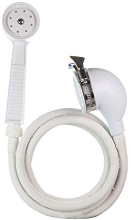 Danco 10086 VersaSpray Portable Hand Held Shower Head Sprayer Fits Bathtubs Without Diverter, 1 Pack, White