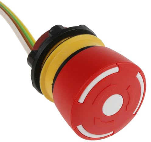 EAO 84 NOT-AUS-Schalter, Tafelmontage, Ø 22.5mm, 2 Öffner, 240V ac, 250V dc, Rot, Drehfreigabe