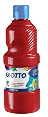 GIOTTO 5334 07 temperafärger, tennröd, 1000 ml