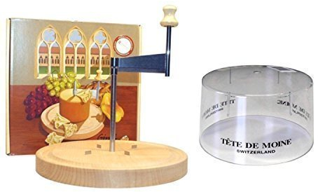 Girolle Original Swiss Made Käsehobel mit Originalhaube für Tete de Moine und Choco Roulette ohne Käse