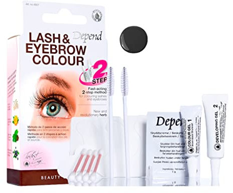 Teinture Vegan de sourcils et des cils 8 min Marron noir