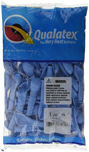 05 Round Pale Blue 100Ct Qualatex Plain Latex Balloons Bag of 100 Balloons