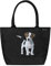 VON LILIENFELD Handtasche Hund Jack Russell Motiv Shopper Maße L42 x H30 x T15 cm Strandtasche Henkeltasche Büro