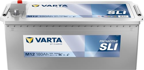 Varta Promotive Black M12 Batterie Poids Lourds, Travaux Publics, Agricoles, 12 V 180Ah 1400 Amps (En)