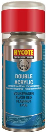 Hycote Double Acrylic Aerosol Car Spray Paint, Volkswagen - Flash Red, 150 ml