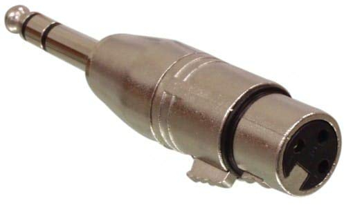 CABLEPELADO Adattatore XLR Stereo 3 Pin Femmina - Jack 6.35 Maschio | Adattatore XLR a Jack | Adatto per mixer, microfoni, amplificatori, equalizzatore, tastiere, chitarre, pianoforte elettrico, ecc