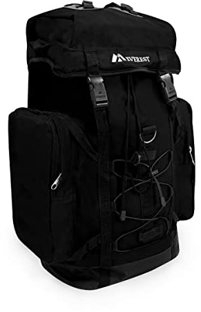 Everest Hiking Pack, Black, One Size