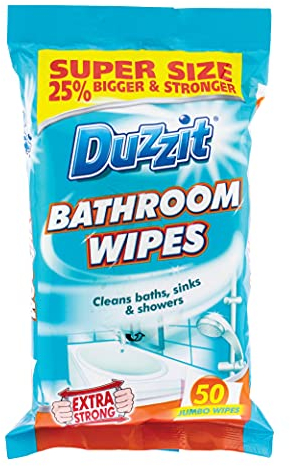 Duzzit Bathroom Wipes-Pack Of 50, Blue
