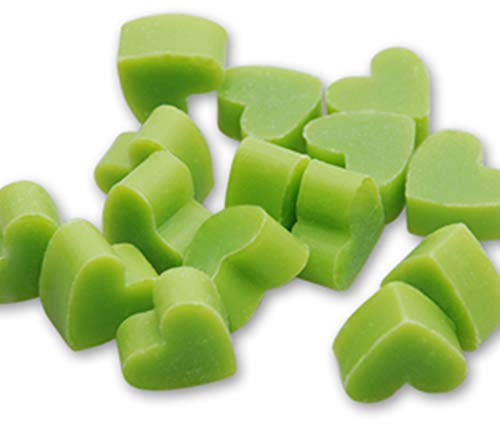 Florex Schafmilchseife Lot de 50 mini mini cœurs en forme de pomme dans un sachet en organza