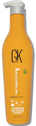 GK HAIR Shield Shampoo 22 Fl Oz – Color Safe, UV Protection, Aloe Vera & Argan Oil, Sulfate and Paraben Free, Repairs Damage, Boosts Shine, Hydrating, Vegan Hair Care