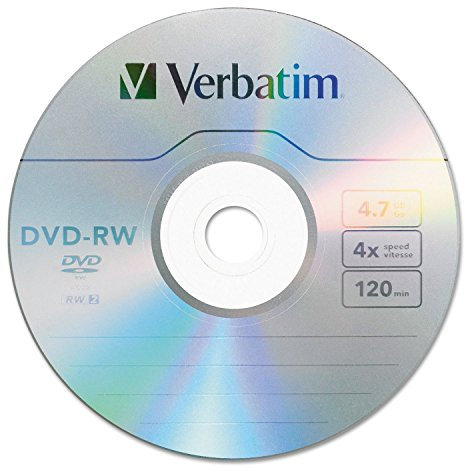 Verbatim DVD-RW Blank Discs 4.7GB 4X Recordable Discs - 30pk Spindle 95179